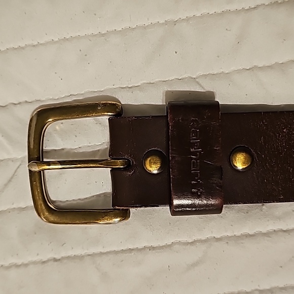 2 Brown leather belts - Picture 2 of 4